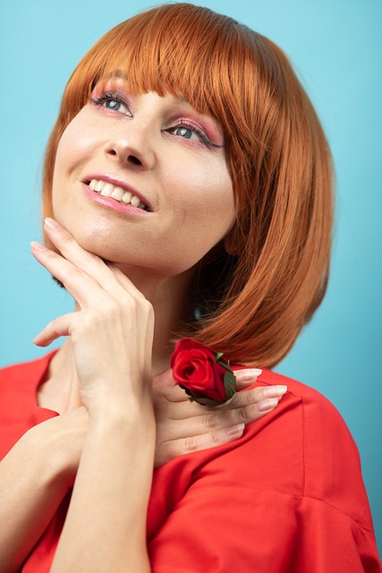 Picture of a girl with orange hair